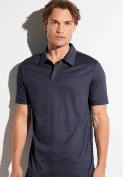 Homme Zimmerli Sea IslandPolo à manches courtes - navy