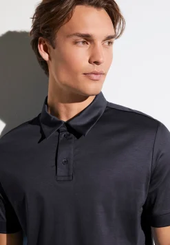 Homme Zimmerli Sea IslandPolo à manches courtes - navy