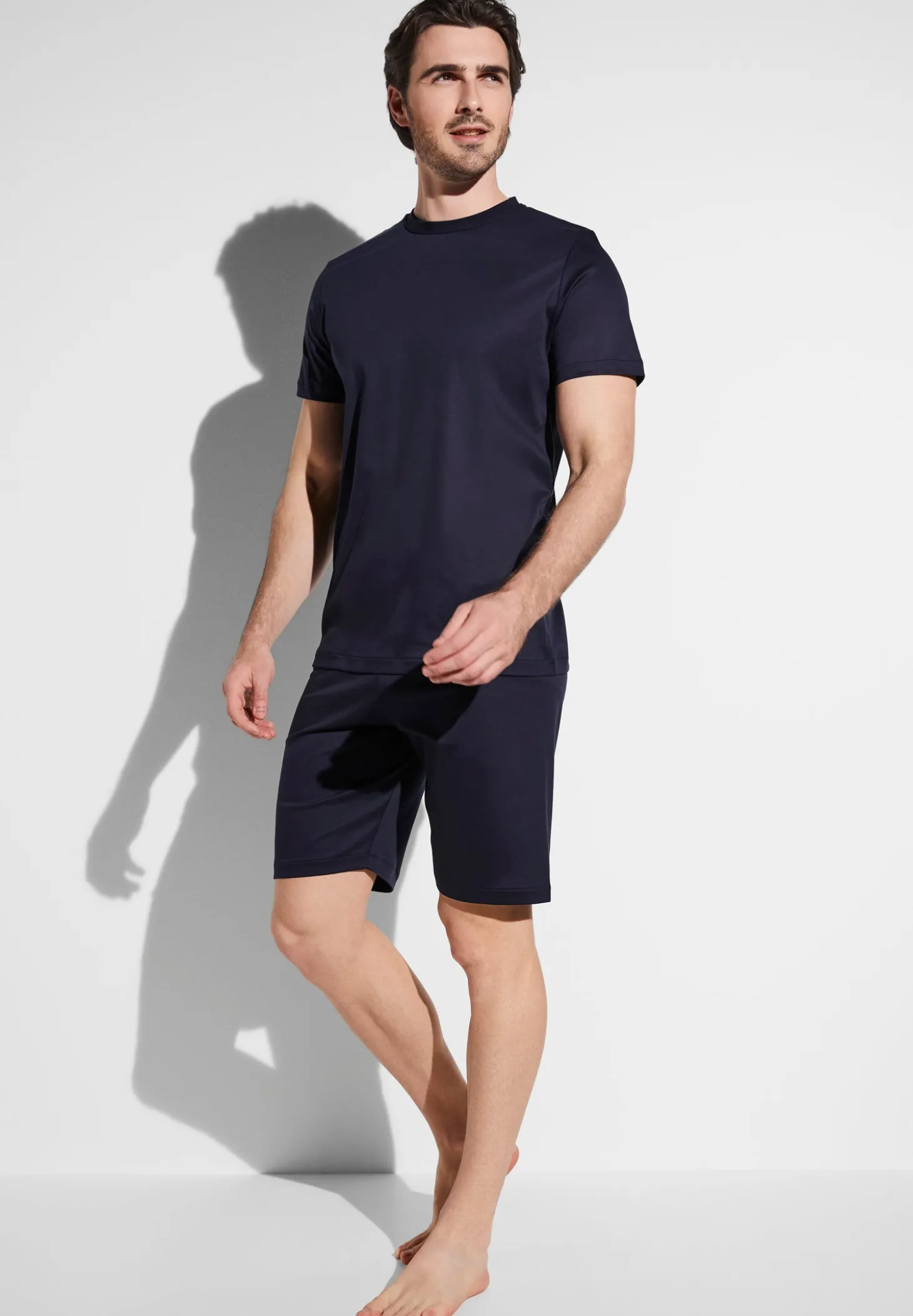 Homme Zimmerli Sea IslandPyjama court - navy