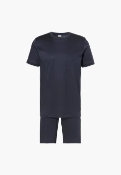 Homme Zimmerli Sea IslandPyjama court - navy