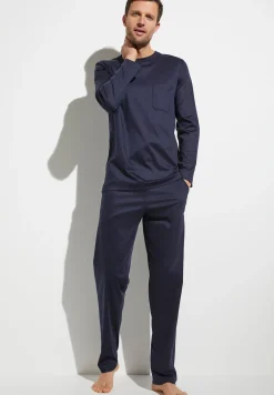 Homme Zimmerli Sea IslandPyjama longues - navy
