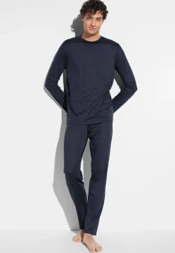 Homme Zimmerli Sea IslandPyjama longues - navy