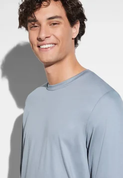 Homme Zimmerli Sea IslandPyjama longues - smoky blue