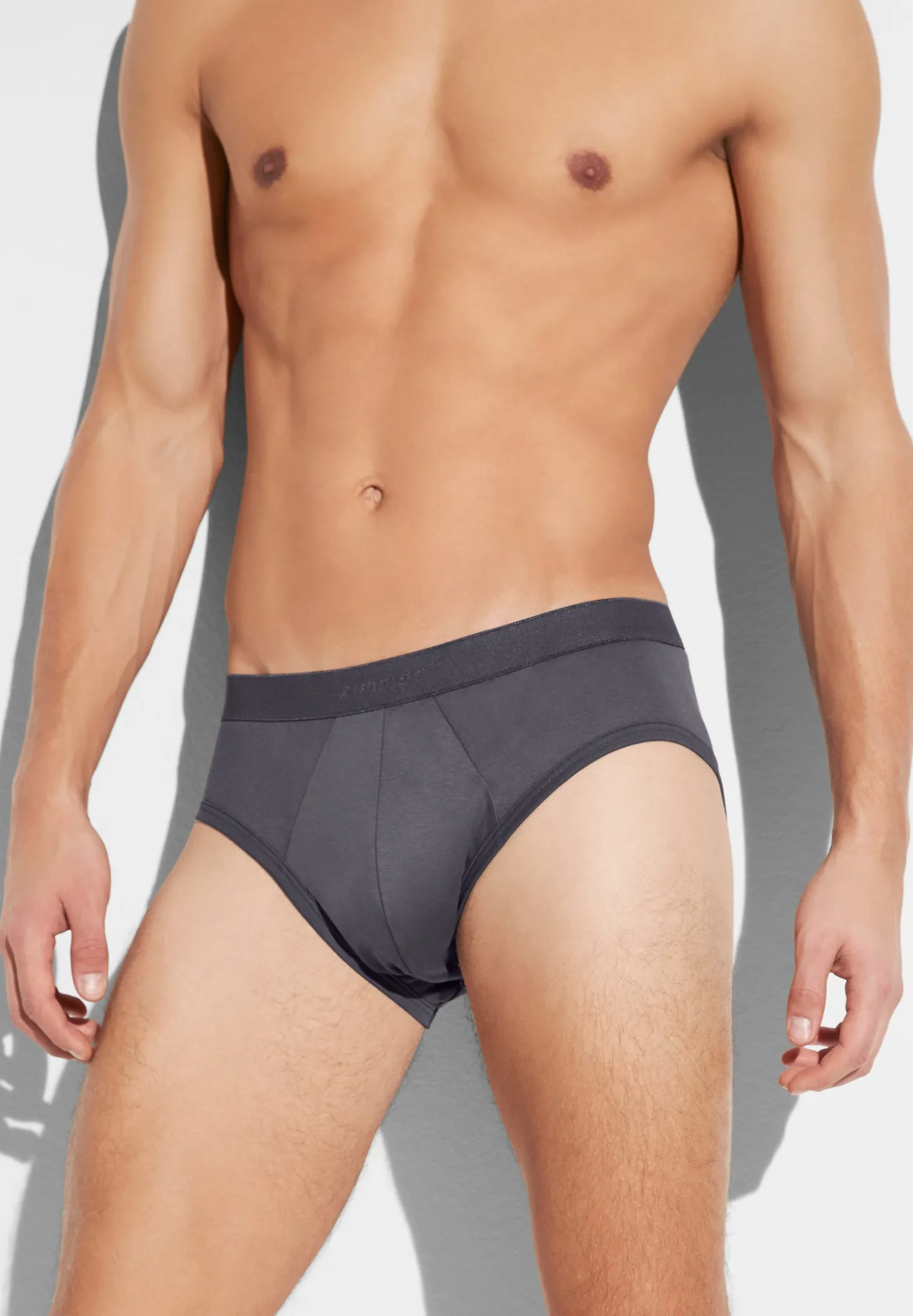 Homme Zimmerli Sea IslandSlip - dark grey