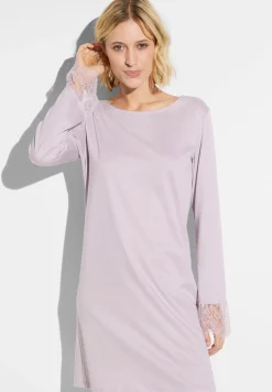 Femme Zimmerli Sea IslandTee-shirt de nuit manches longues - lilac