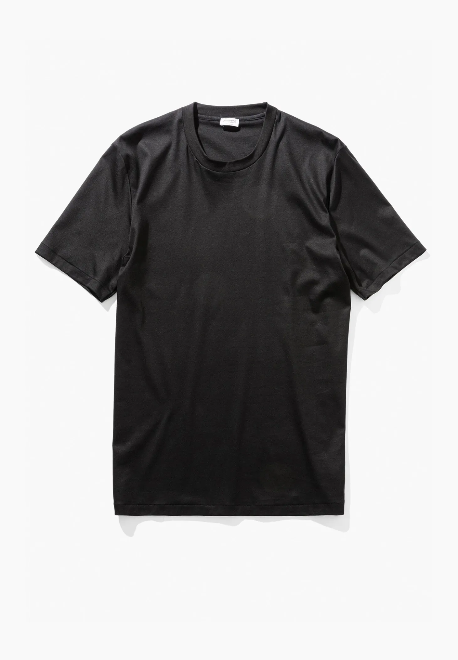 Homme Zimmerli Sea IslandT-Shirt à manches courtes, col rond - noir