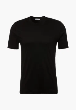 Homme Zimmerli Sea IslandT-Shirt à manches courtes, col rond - noir