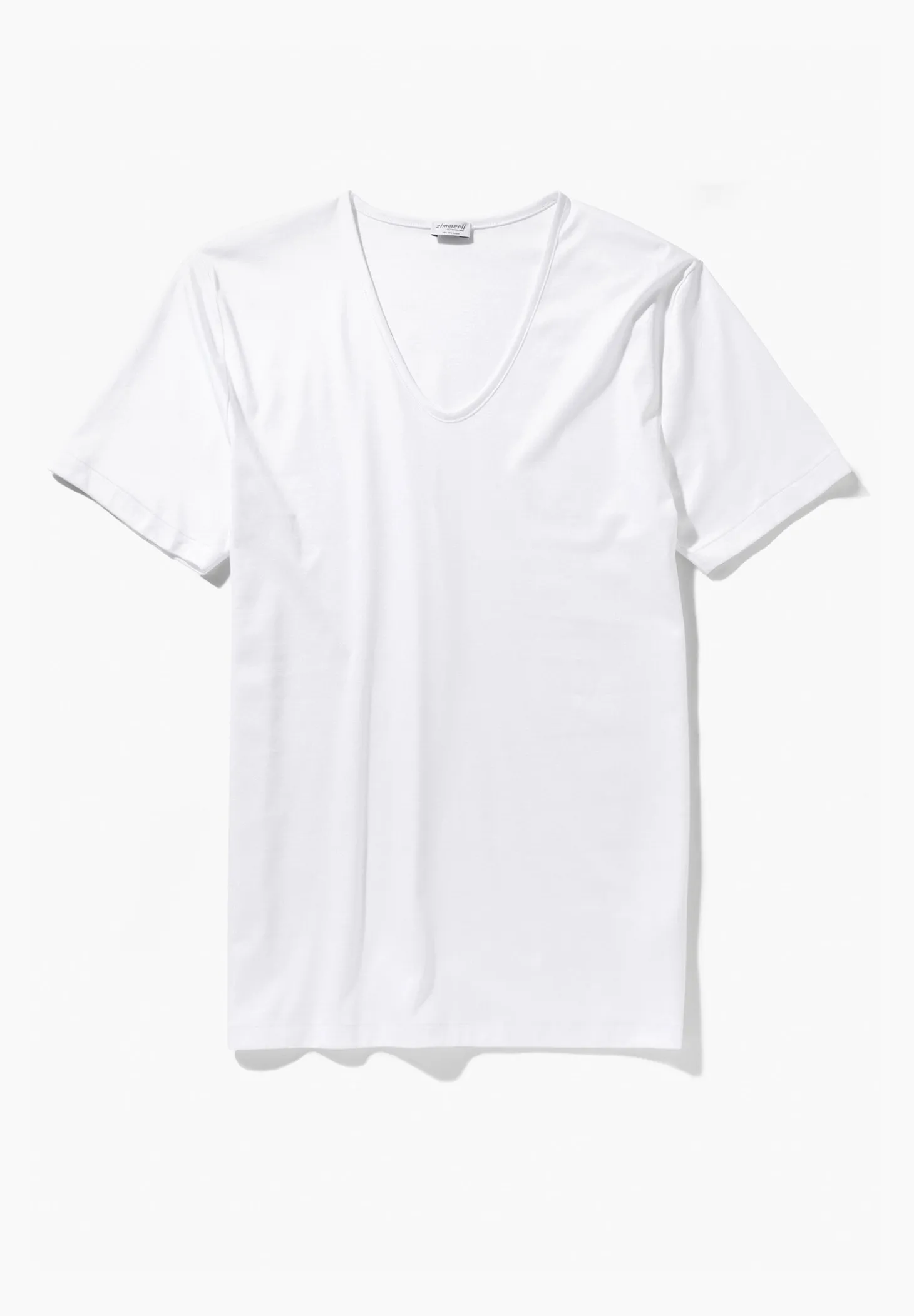 Homme Zimmerli Sea IslandT-Shirt à manches courtes col en V - white