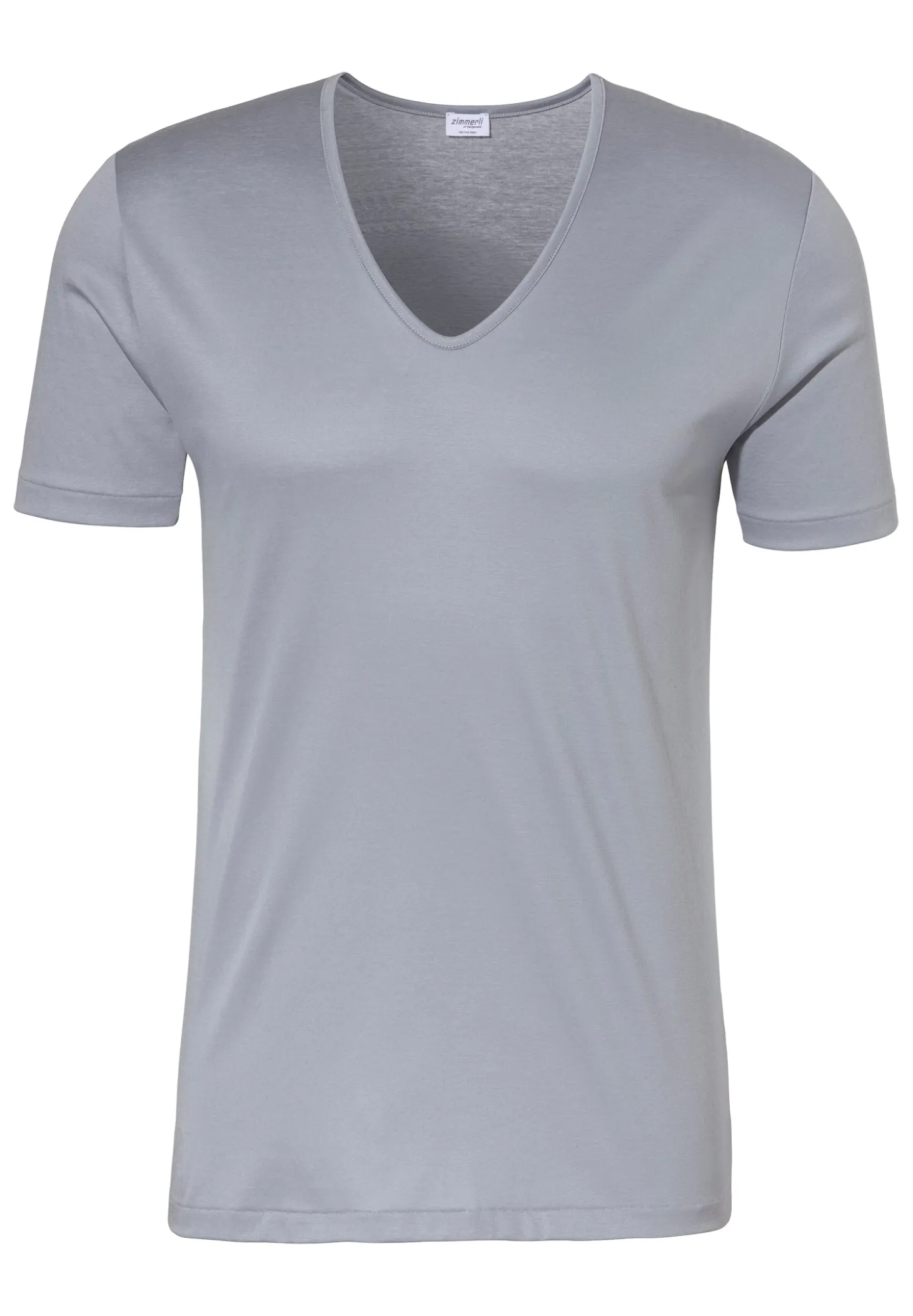 Homme Zimmerli Sea IslandT-Shirt à manches courtes col en V - smoky blue