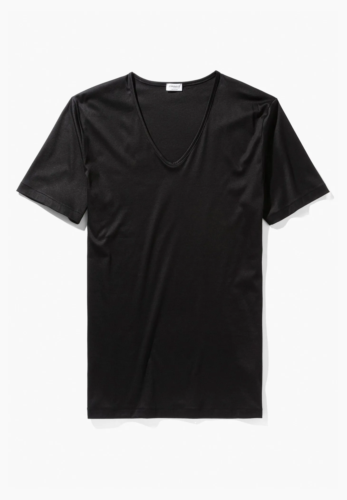 Homme Zimmerli Sea IslandT-Shirt à manches courtes col en V - black