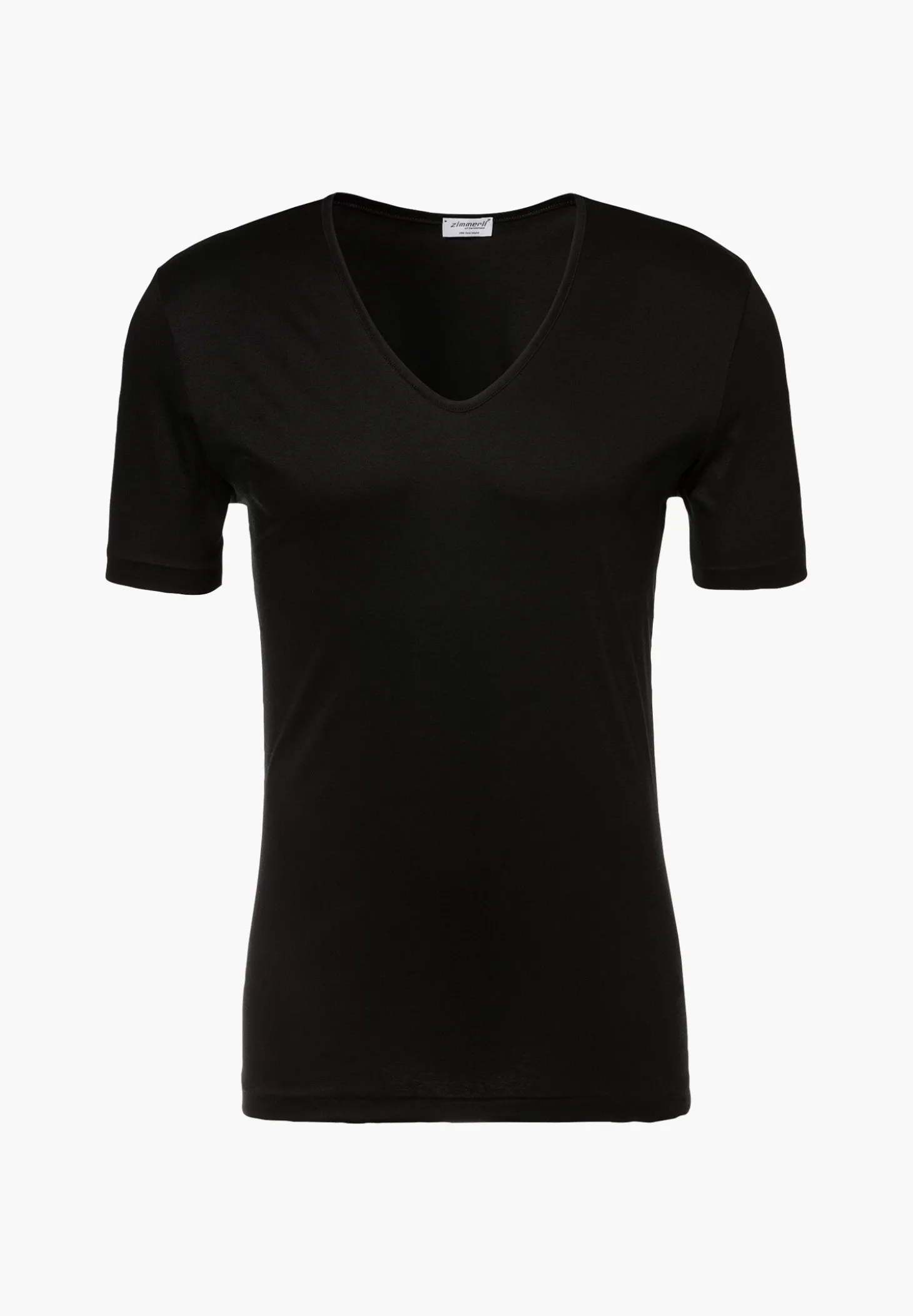 Homme Zimmerli Sea IslandT-Shirt à manches courtes col en V - black