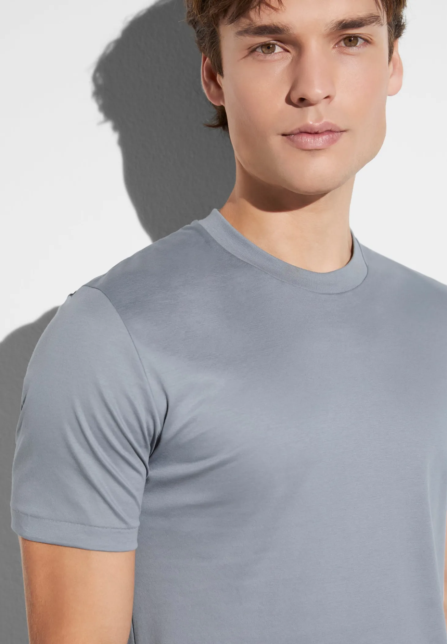 Homme Zimmerli Sea IslandT-Shirt à manches courtes - smoky blue