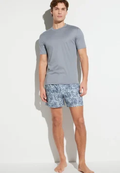 Homme Zimmerli Sea IslandT-Shirt à manches courtes - smoky blue