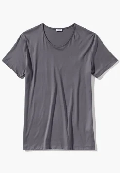 Homme Zimmerli Sea IslandT-Shirt à manches courtes - dark grey