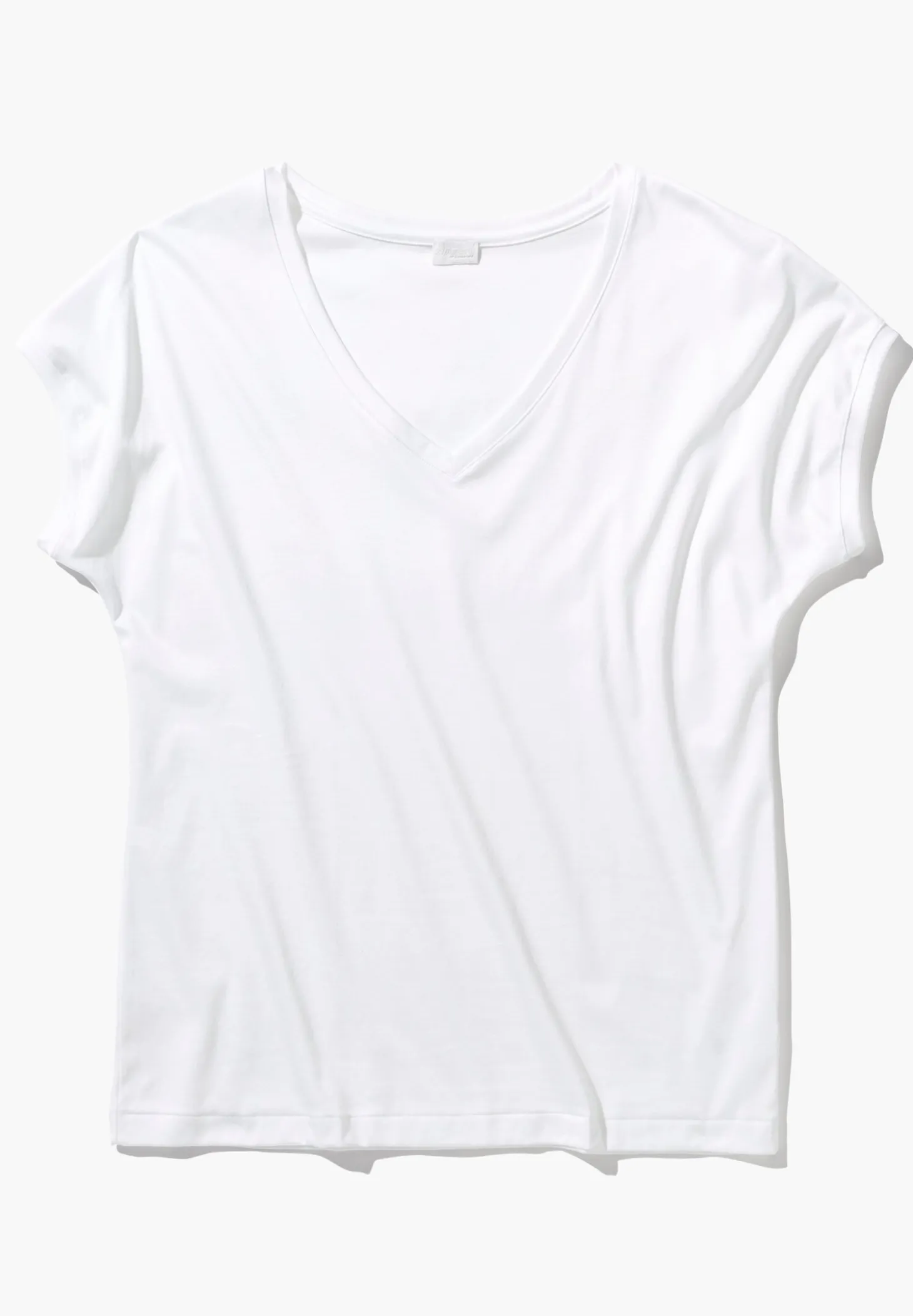 Femme Zimmerli Sea IslandT-Shirt à manches courtes col en V - white