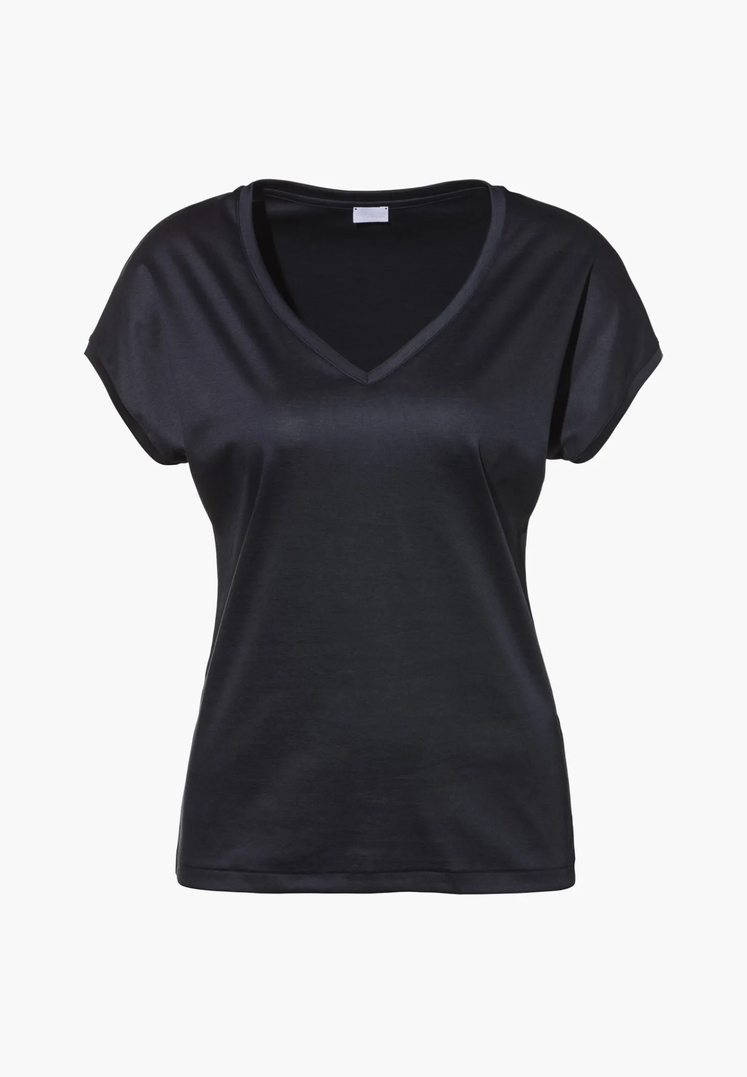 Femme Zimmerli Sea IslandT-Shirt à manches courtes col en V - navy