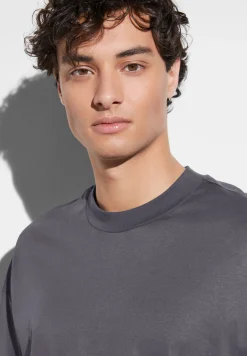 Homme Zimmerli Sea IslandT-Shirt à manches longues - dark grey