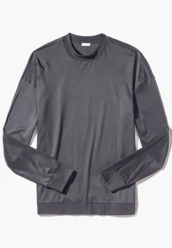 Homme Zimmerli Sea IslandT-Shirt à manches longues - dark grey