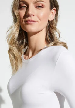 Femme Zimmerli Sea IslandT-Shirt à manches longues - white