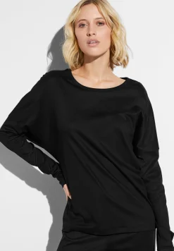 Femme Zimmerli Sea IslandT-Shirt à manches longues - black
