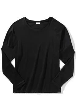 Femme Zimmerli Sea IslandT-Shirt à manches longues - black