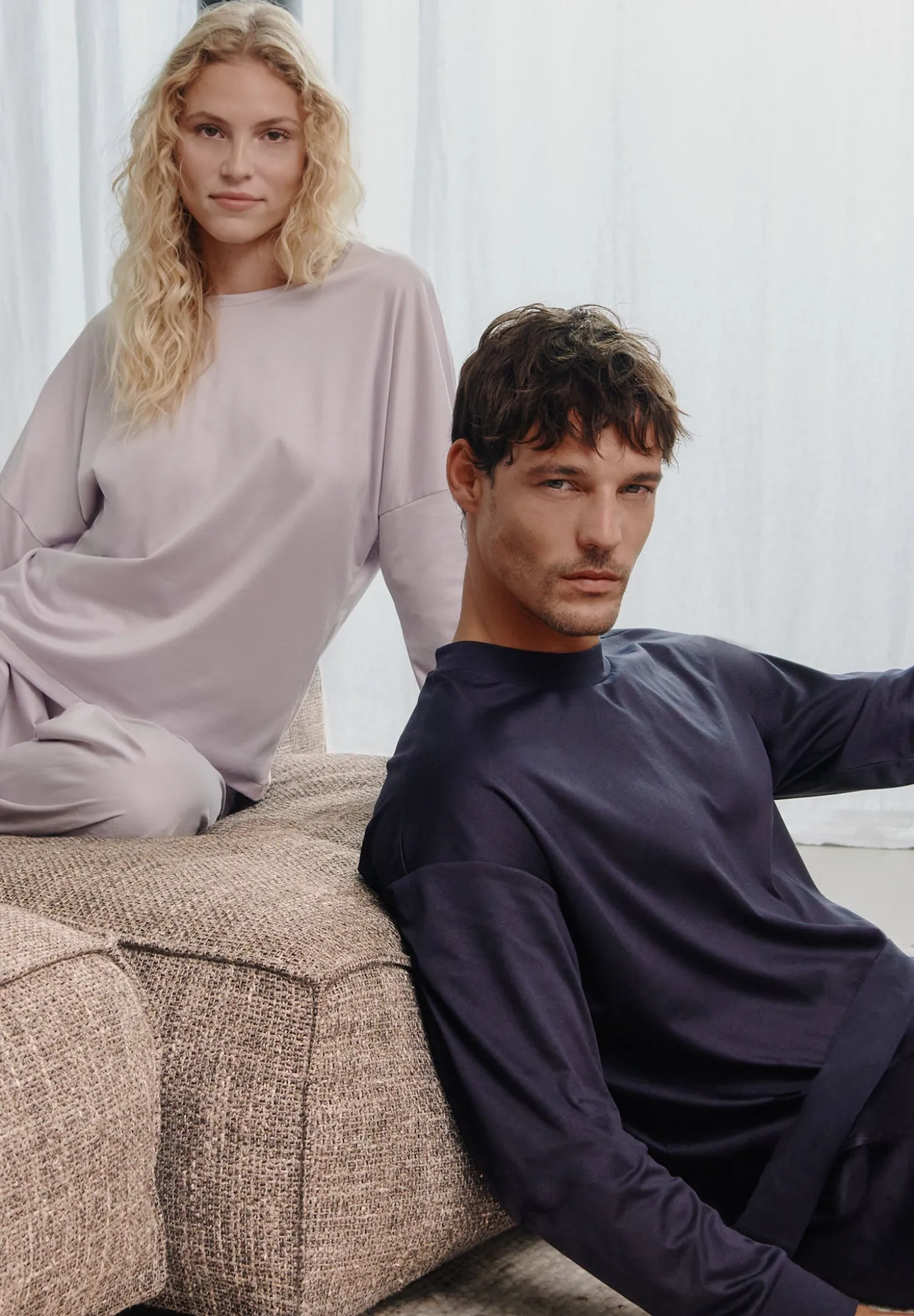 Femme Zimmerli Sea IslandT-Shirt à manches longues - lilac