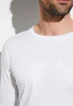 Homme Zimmerli Sea IslandT-Shirt à manches longues - white