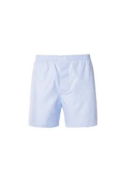 Homme Zimmerli Sea Island WovenBoxer Shorts - blue