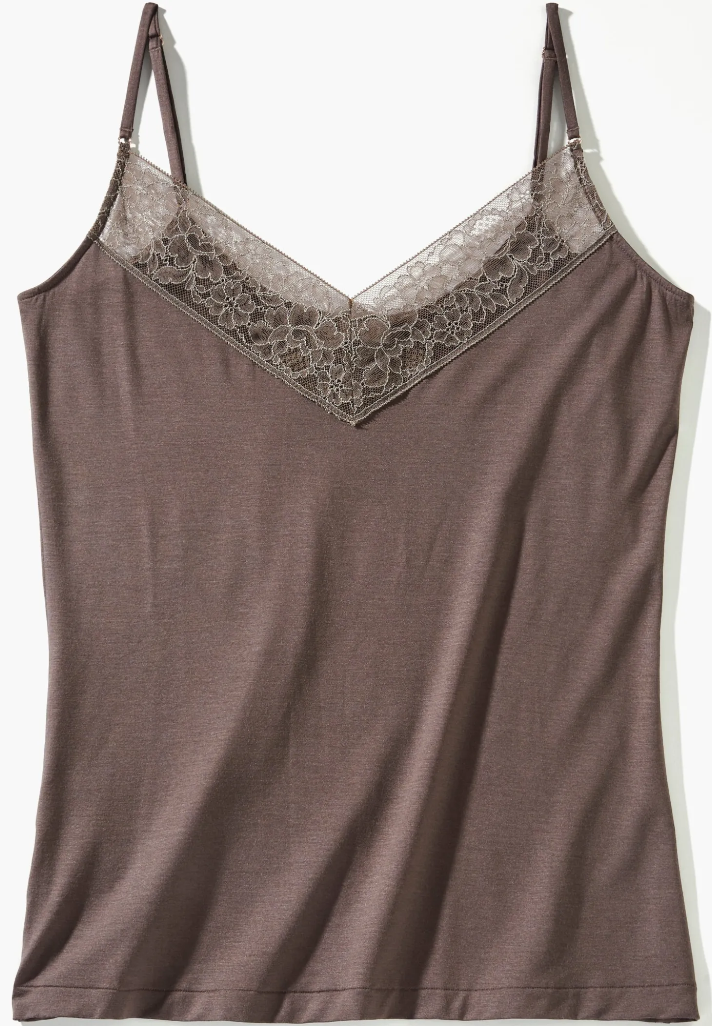 Femme Zimmerli Sensual FashionCaraco fines bretelles - olive brown