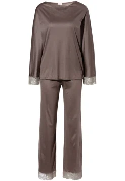Femme Zimmerli Silk DreamsPyjama longues - olive brown