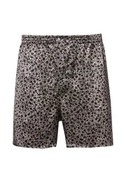 Homme Zimmerli Silk NightwearBoxer Shorts - brown-black