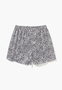 Homme Zimmerli Silk NightwearBoxer Shorts - black-white