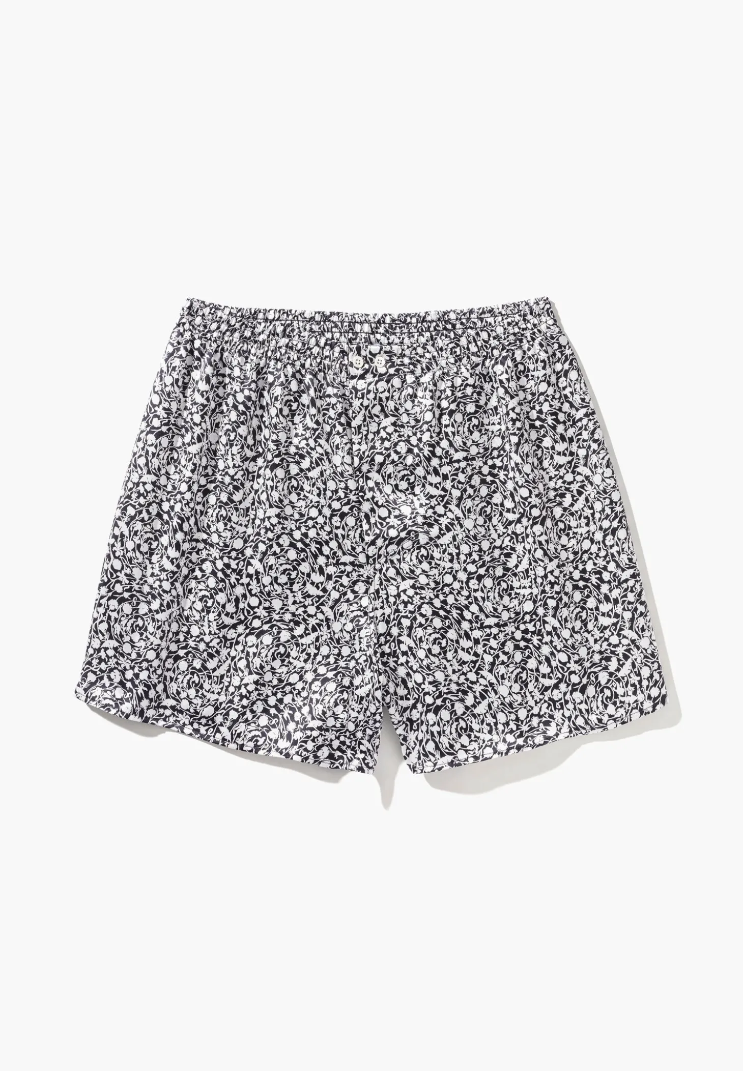 Homme Zimmerli Silk NightwearBoxer Shorts - black-white