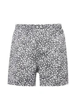 Homme Zimmerli Silk NightwearBoxer Shorts - black-white