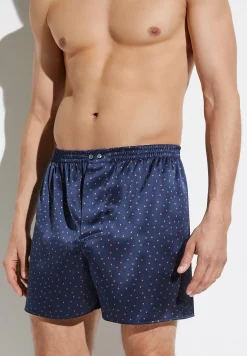 Homme Zimmerli Silk NightwearBoxer Shorts - dots