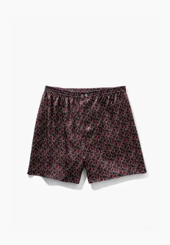 Homme Zimmerli Silk NightwearBoxer Shorts - leaves
