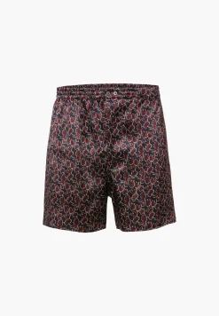 Homme Zimmerli Silk NightwearBoxer Shorts - leaves