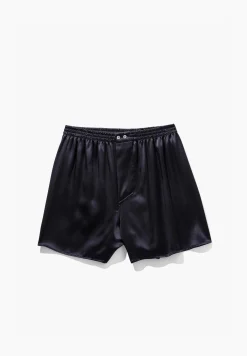 Homme Zimmerli Silk NightwearBoxer Shorts - navy