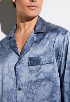 Homme Zimmerli Silk NightwearPyjama longues - paisley blue