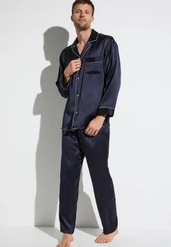 Homme Zimmerli Silk NightwearPyjama longues - navy