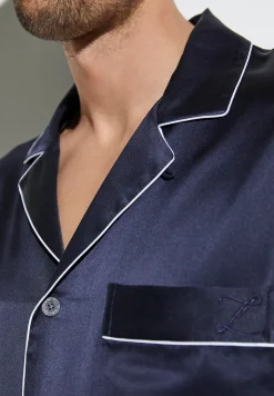 Homme Zimmerli Silk NightwearPyjama longues - navy