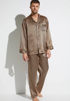 Homme Zimmerli Silk NightwearPyjama longues - fantasy gold