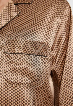 Homme Zimmerli Silk NightwearPyjama longues - fantasy gold