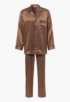 Homme Zimmerli Silk NightwearPyjama longues - fantasy gold