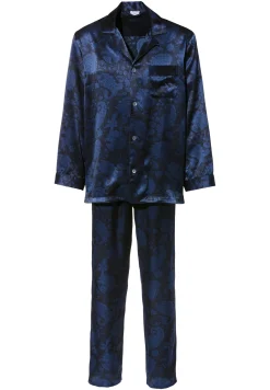 Homme Zimmerli Silk NightwearPyjama longues - paisley dark blue