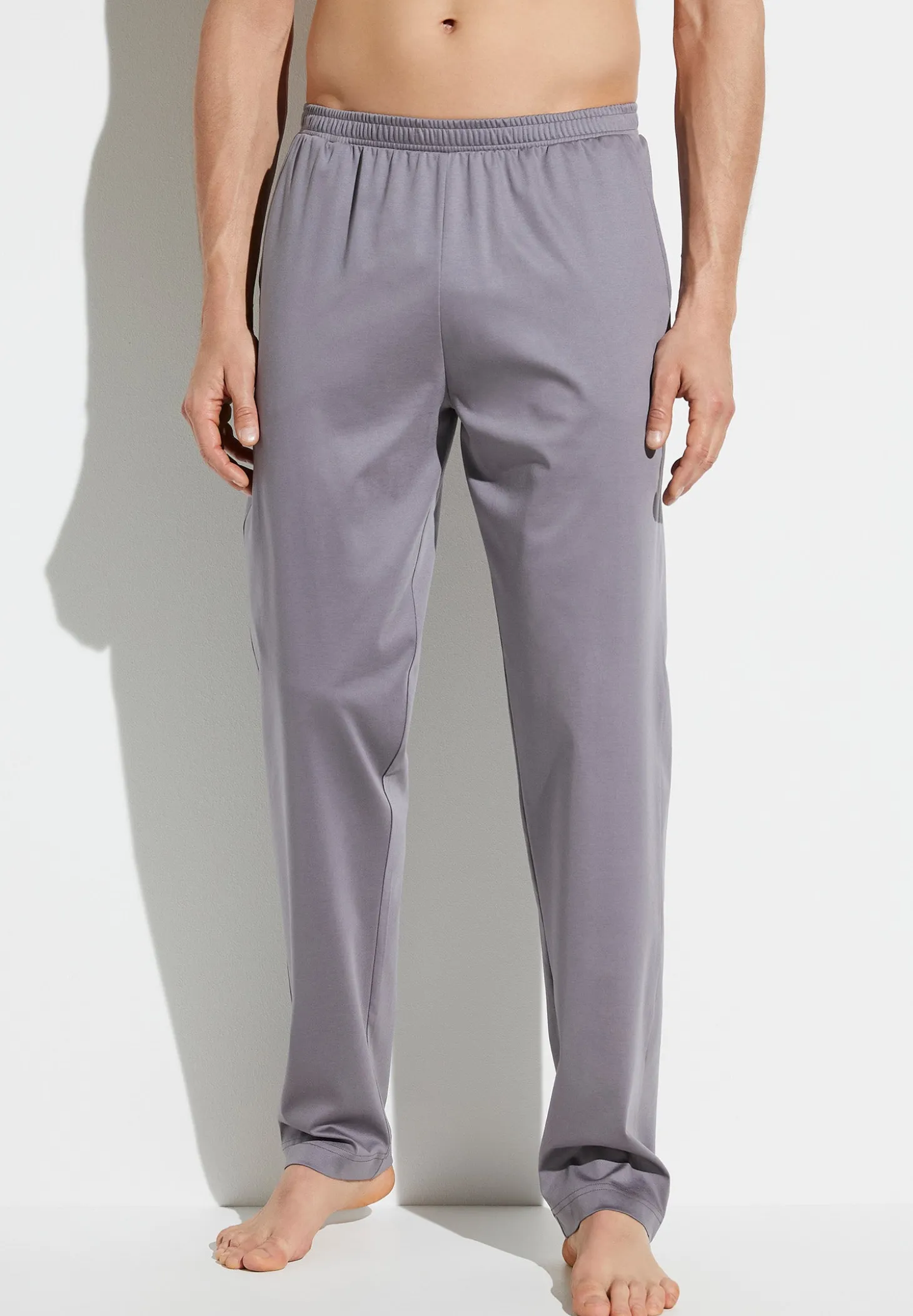 Homme Zimmerli Supreme Green CottonPantalon - grey