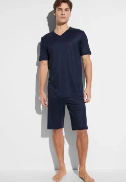 Homme Zimmerli Sustainable LuxuryPyjama court - twilight blue