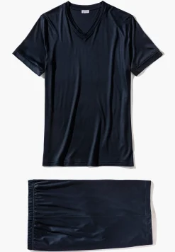 Homme Zimmerli Sustainable LuxuryPyjama court - twilight blue