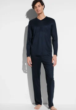 Homme Zimmerli Sustainable LuxuryPyjama longues - twilight blue