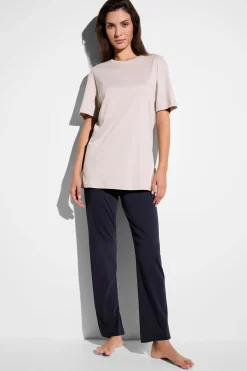 Femme Zimmerli Swiss Traveller SetManches courtes - sand-navy